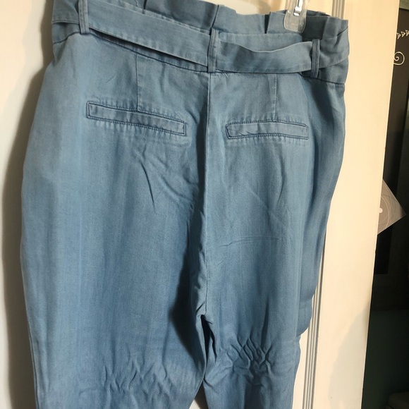 Vero Moda Paperbag Denim Pants - Picture 8 of 15